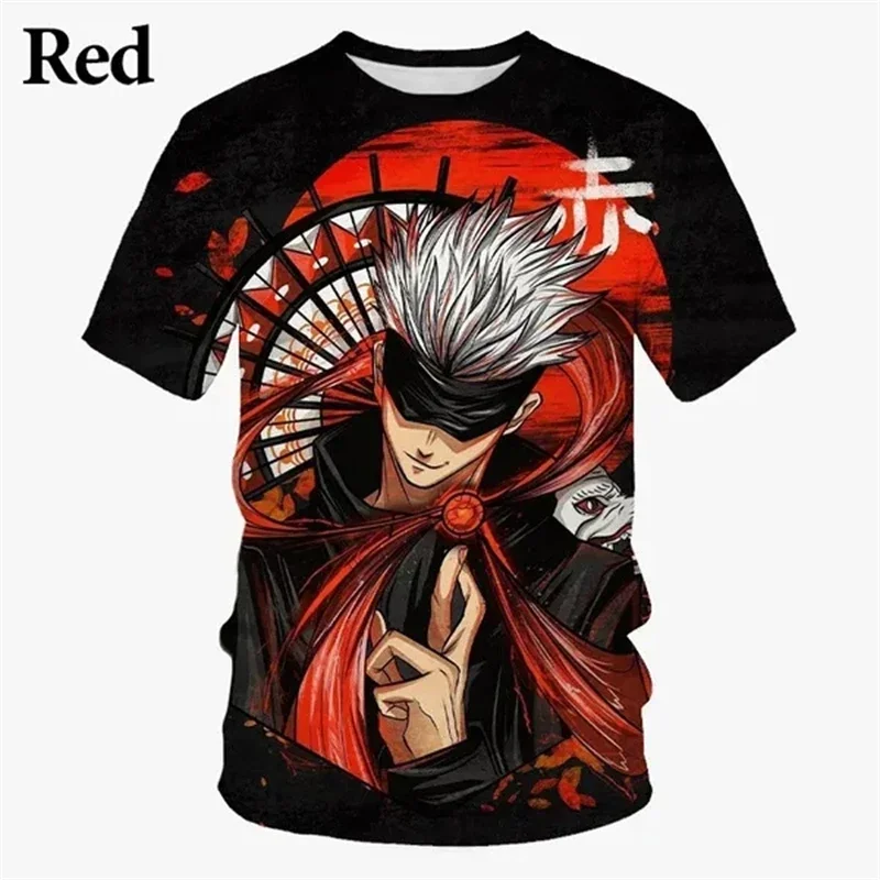 Summer Men Chilren T Shirt Japanese Anime Jujutsu Kaisen 3D Printed T Shirts Casual Fashion Streetwear Tees Tshirt Kids Boys Top