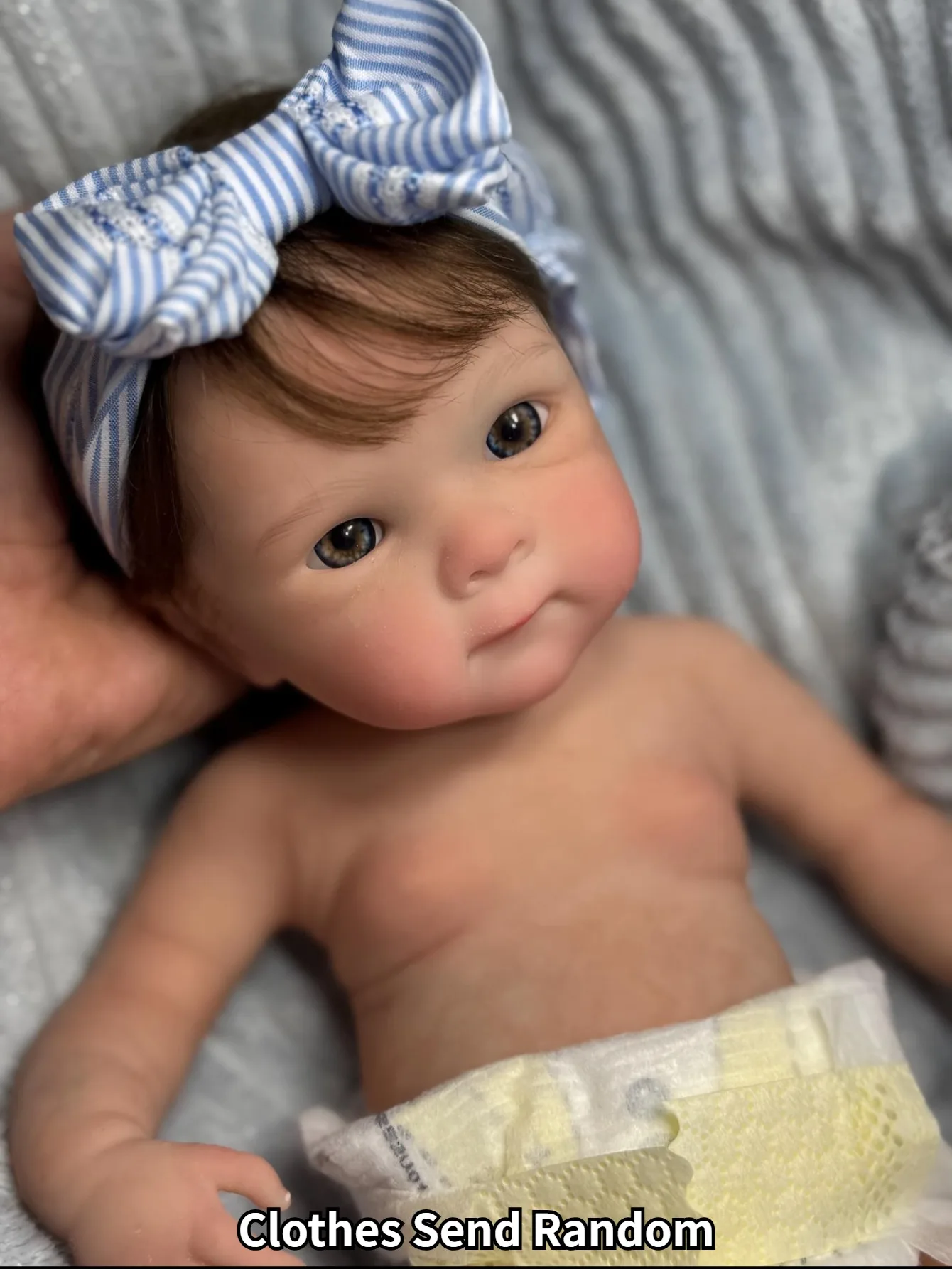 

Кукла-реборн Aizwa1 18 дюймов, Бетти или Вивиен, силиконовая, девочка, с вьющимися волосами (одежда в комплекте, случайный выбор), 3D-раскраска