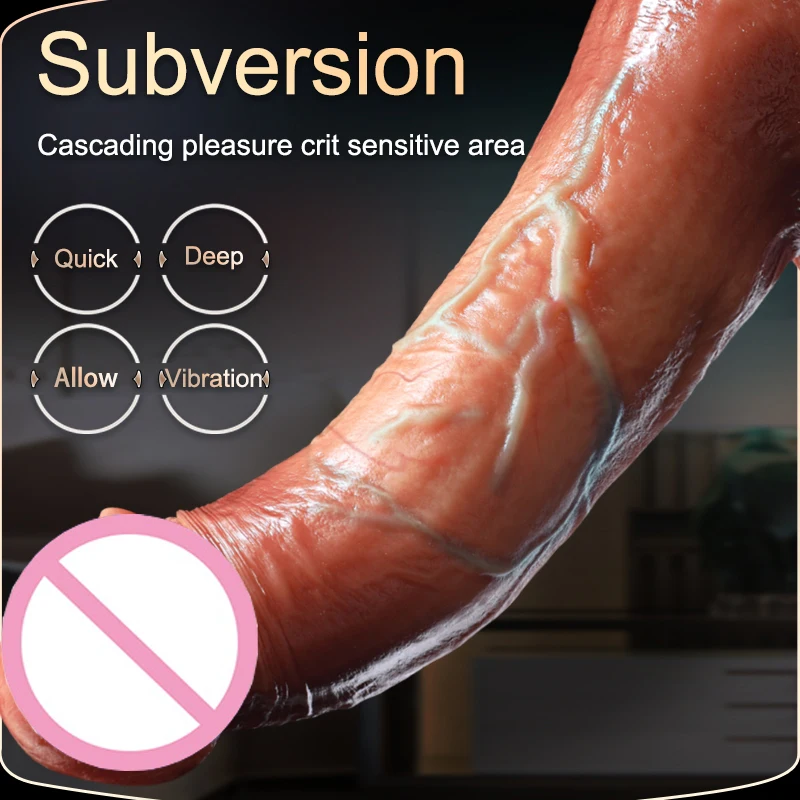 Realistic Dildo Telescopic Vibrator Masturbation Anal plug for Women Thrusting Dick Penis Adult Heating Remote Control Sex toys - Image 3