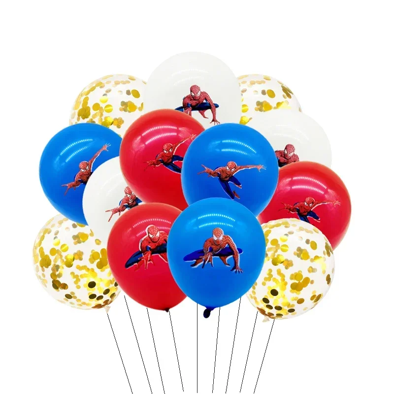 Spiderman Latex Balloons Kids Boy Super Hero Birthday Spiderman Party Decorations Happy Birthday Spider Mask Toys