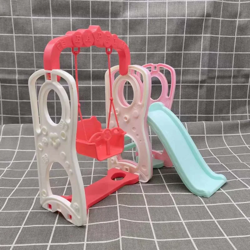 Park Schommel Voor 5.5 ''Prinses Pop Speelhuis Speelgoed Glijbaan En Schommel Thema Ideaal Cadeau Voor Kinderen Pop Accessoires, Moet Monteren