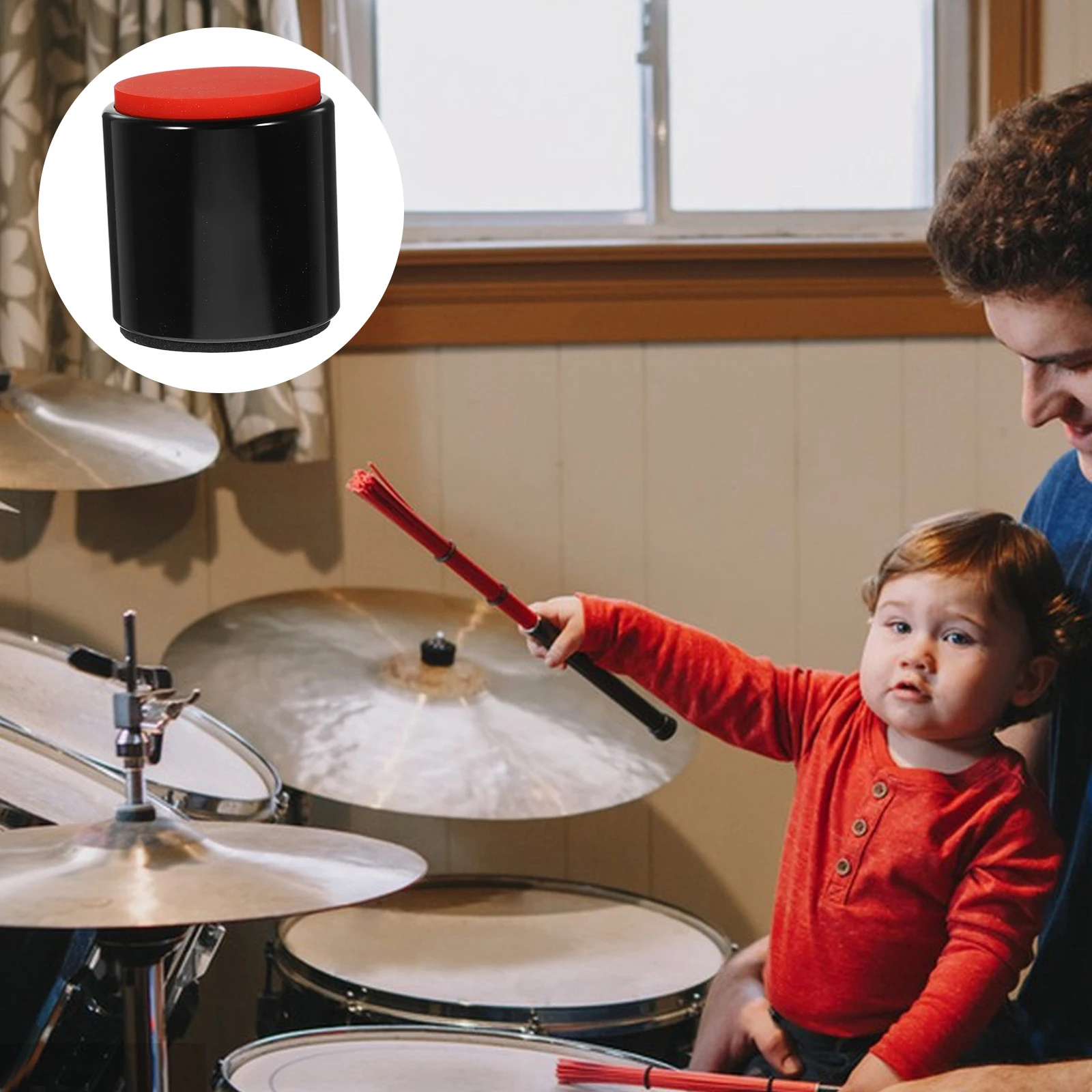 

Mini Portable Dumb For Practice Percussion Pad Mute Cushion Beginner'S Silent Training Drum Pad Durable Drum Practice Accessory