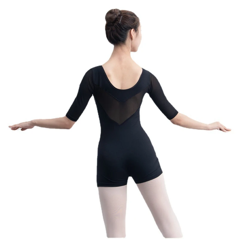 Letnia Wygodna Forma i Trening Etykiety Ubrania Strój do Ćwiczeń Tańca Damski Dorosły Siateczkowy Rękaw Elegancki Trening