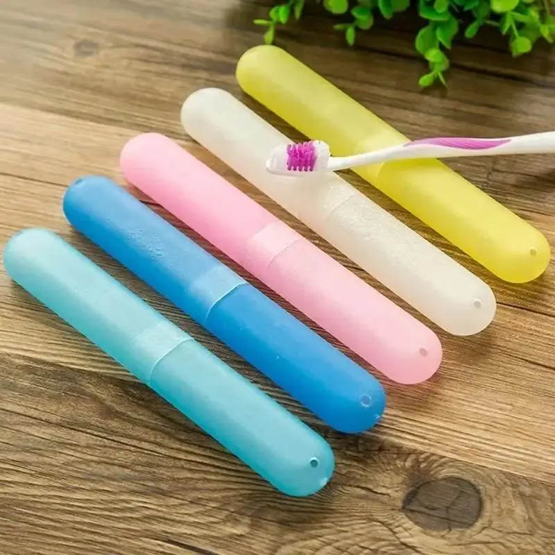 1/5Pc Portable Travel Toothbrush Box Trip Breathable Anti-bacterial Protective Toothbrush Storage Protective Cover Box Wholesale