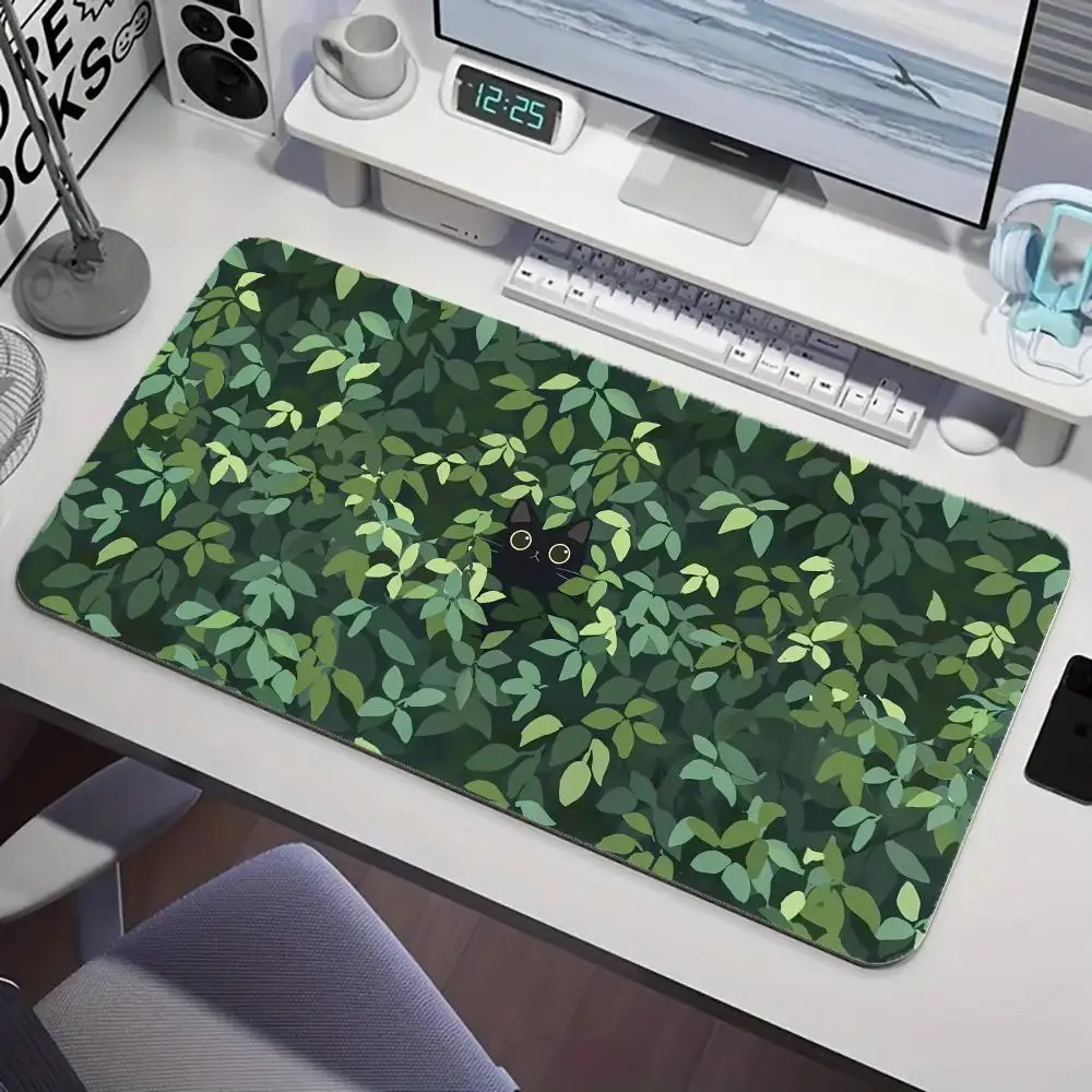 Alfombrilla de ratón con bonito conejito kawaii, teclado XXL, alfombrilla de ratón grande para juegos, accesorios para juegos, ordenador de oficina, PC, Gamer, portátil, alfombrilla de escritorio larga