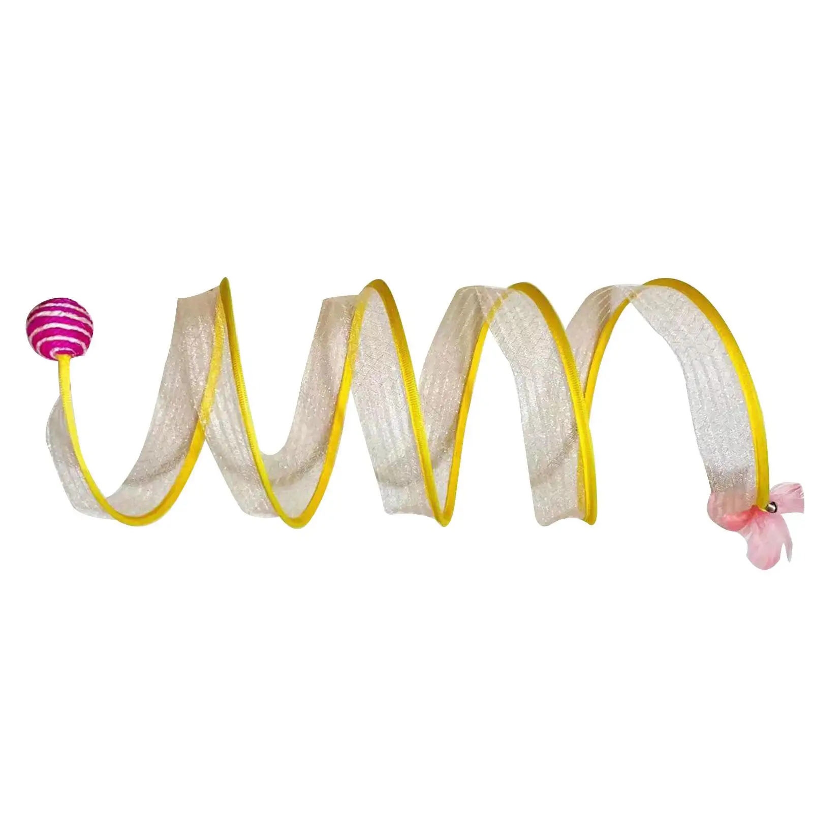 Kattentunnelspeelgoed Opvouwbaar met sisalbal Interactief speelspeelgoed voor kattendoorgang