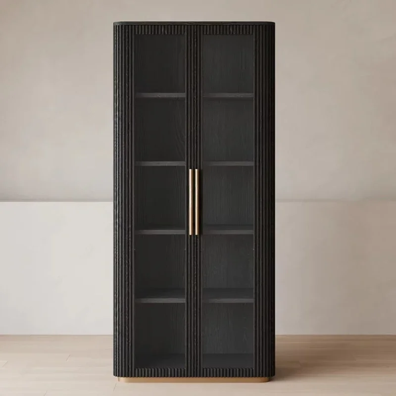 

Living room bedroom double door transparent display cabinet