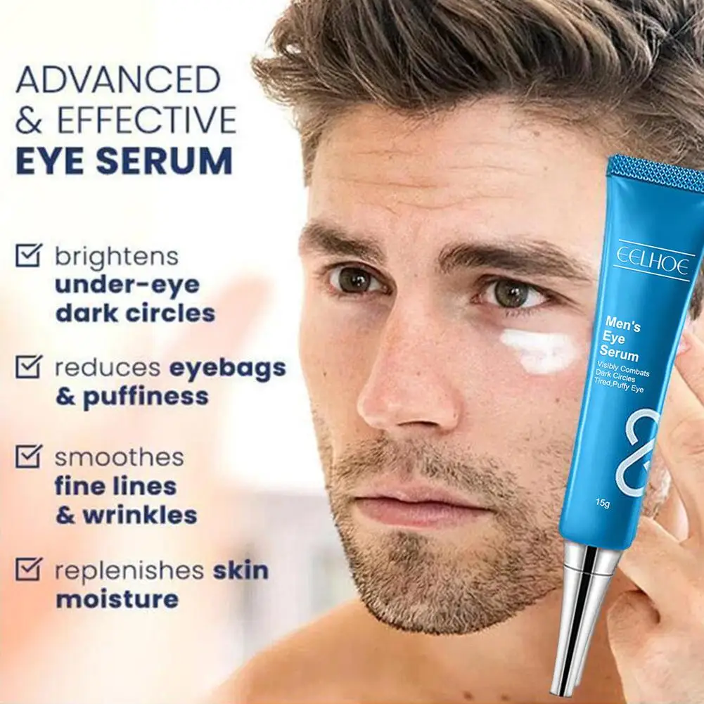 10pcs Men Anti Aging Eye Serum Remove Eye Bag Dark Circle Improve Dryness Eye Skin Anti Puffiness Wrinkle Remover Eye Care Produ