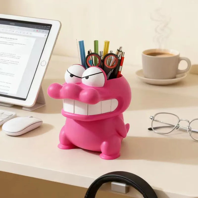 1 Piece Cute Crocodile Pen Holder Decoration for Living Room, Office, Study Desk, Creative Stationery Organizer, Home Decor Item, Perfect for Valentine's Day, Christmas, Gifts, Also Suitable as a Giveaway, Student Gift, Birthday Gift, Holiday Gift, Classroom Prize