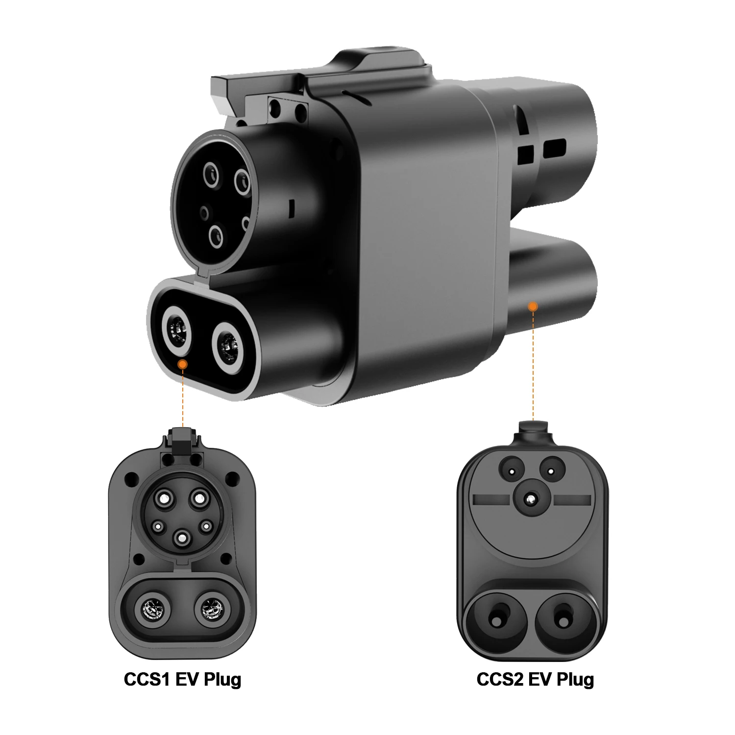 GOODCELL CCS2 Naar CCS1 DC EV Adapter 250A Snel opladen Gebruik voor CCS1 DC-laadpoort Auto's Hoge snelheid opladen Converter 300V ~ 1000V