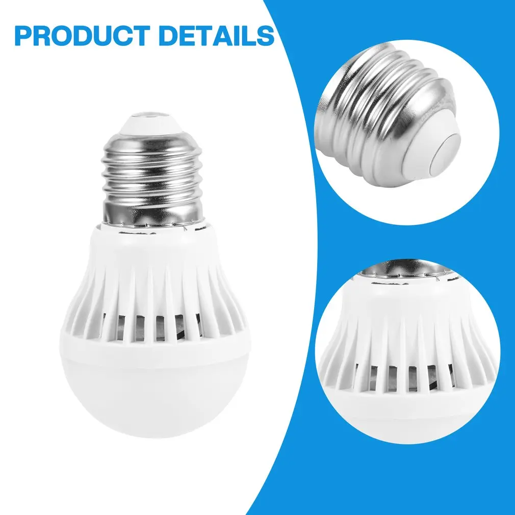 3W Sensor LED Bulb 180-230V Motion Smart PIR Lamp E27 Auto Sound Light Control Lamps Energy Saving Bulbs
