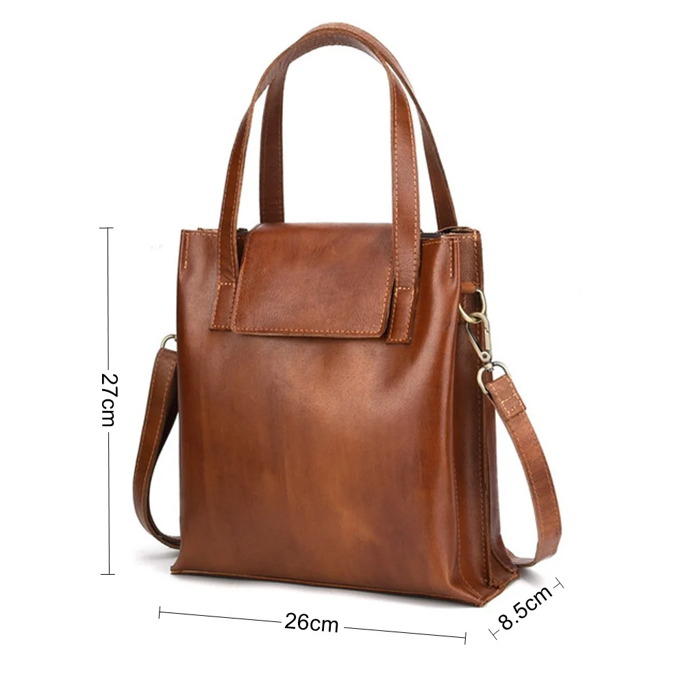 Baotou Layer Cowhide Leisure  Classic Multi-Function Women's Handbags Summer Brand High Quality Luxury Shoulder Bags