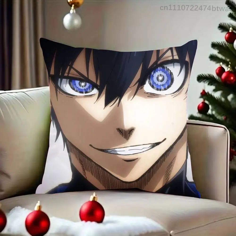 Anime Blue Lock I-Isagi Yoichi Pillow Case Cover Square Sofa With For Pattern Comfortable Cushion suitable Of Room