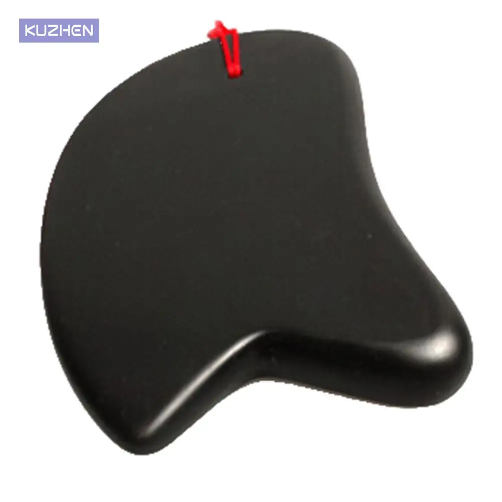 1Pc Chinese Traditional Scraping Plates Acupuncture Massage Gua Sha Natural Bian Stone Without Red Rope Therapy Body Tools