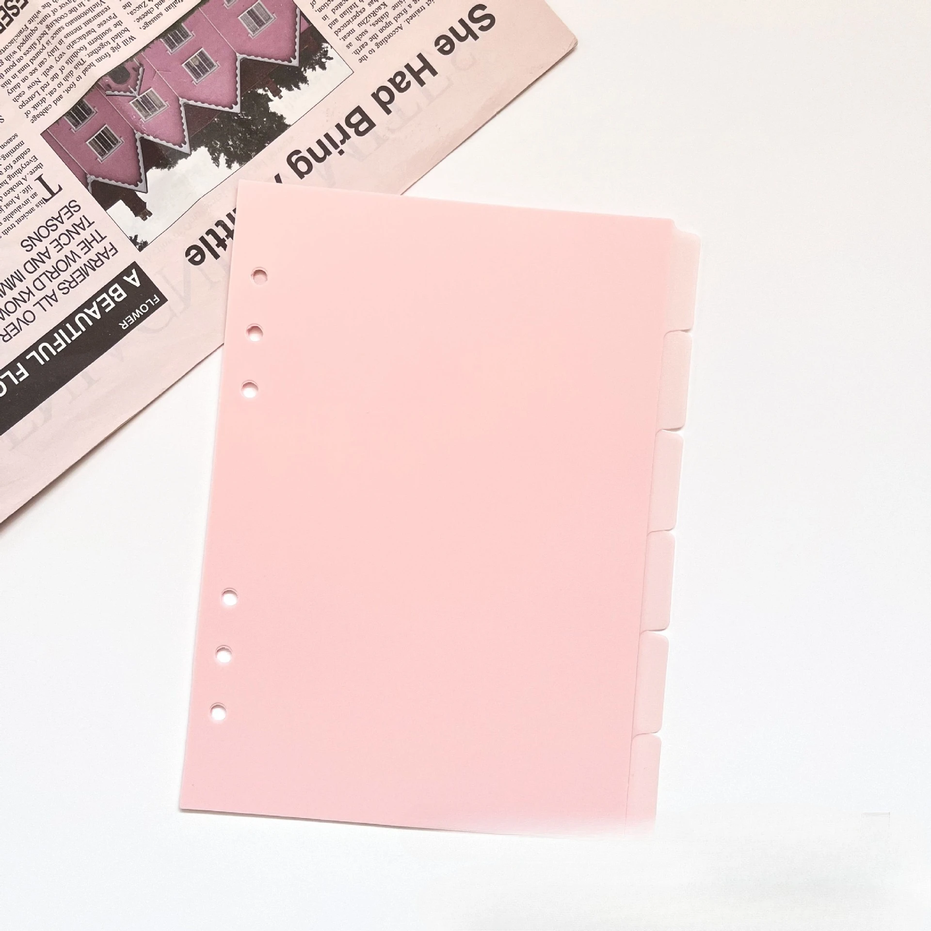 A5 PP Separator Paper Index Page Classification Separator PageNotebook Loose-leaf Book Partition Accessories