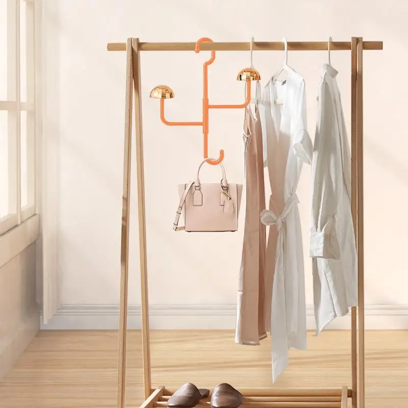 Gantungan mantel berputar 360 derajat, gantungan mandi dapat diputar, rak mantel dengan tiga lengan, kait penyimpanan tanpa lubang untuk pintu masuk kamar mandi