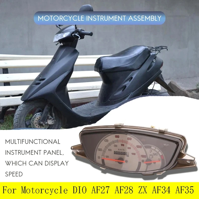 Motorcycle Speedometer Motorcycle Tachometer Motorcycle Instrument Assembly 1 Piece For DIO AF27 AF28 ZX AF34 AF35