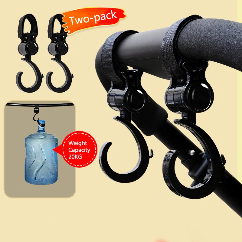 

Sunveno Baby Stroller Hooks Pram Rotate 360 Diaper Bag Hanger Baby Kids Activity Gear Stroller Accessories 2pcs/set