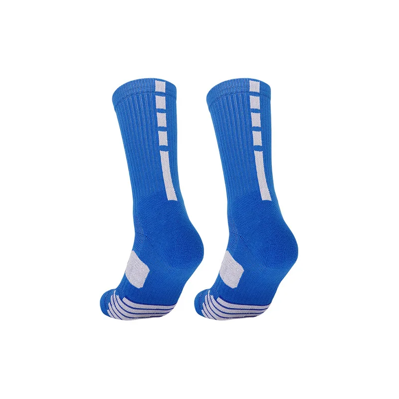 Мужские баскетбольные носки, высокие противоскользящие спортивные носки, дышащие летние носки со средней подушкой