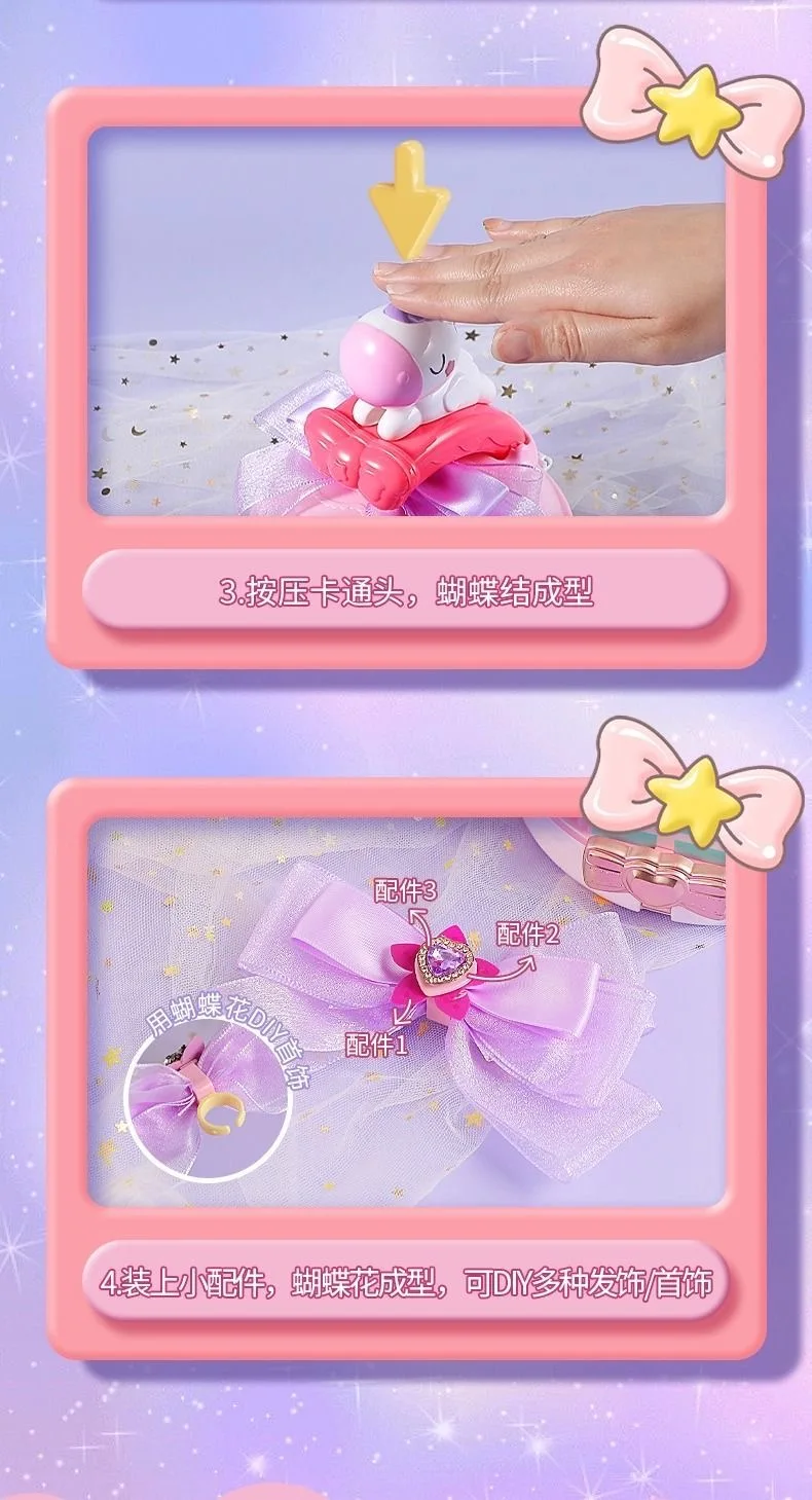 DIY-Schmuckherstellungsset mit Schleife – kreatives Lernspielzeug für 5–8 Jahre alte Mädchen, Geburtstagsgeschenk, Mädchenspielzeug