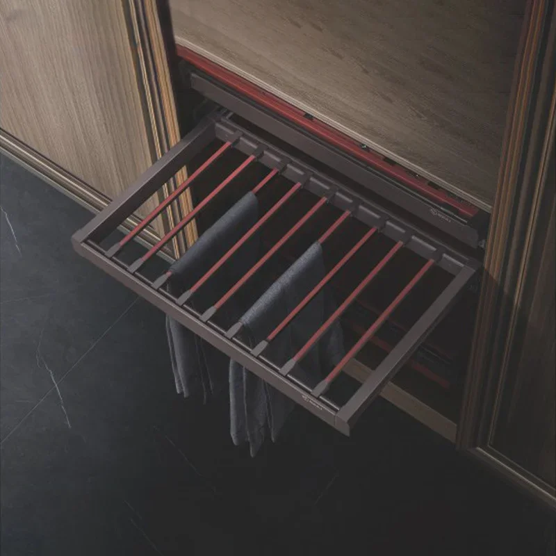 Wardrobe Pull Basket Drawer Type Push Pull Storage Basket Cabinet Underwear Rack Clothes Basket Storage Rack Hardware Accessorie image 4