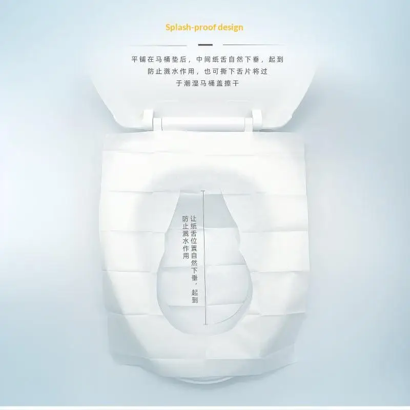 [T] 50/100PCS Large Universal Version Disposable Toilet Seat Cover Portable Essential Waterproof Toilet Seat Cushion for Travel