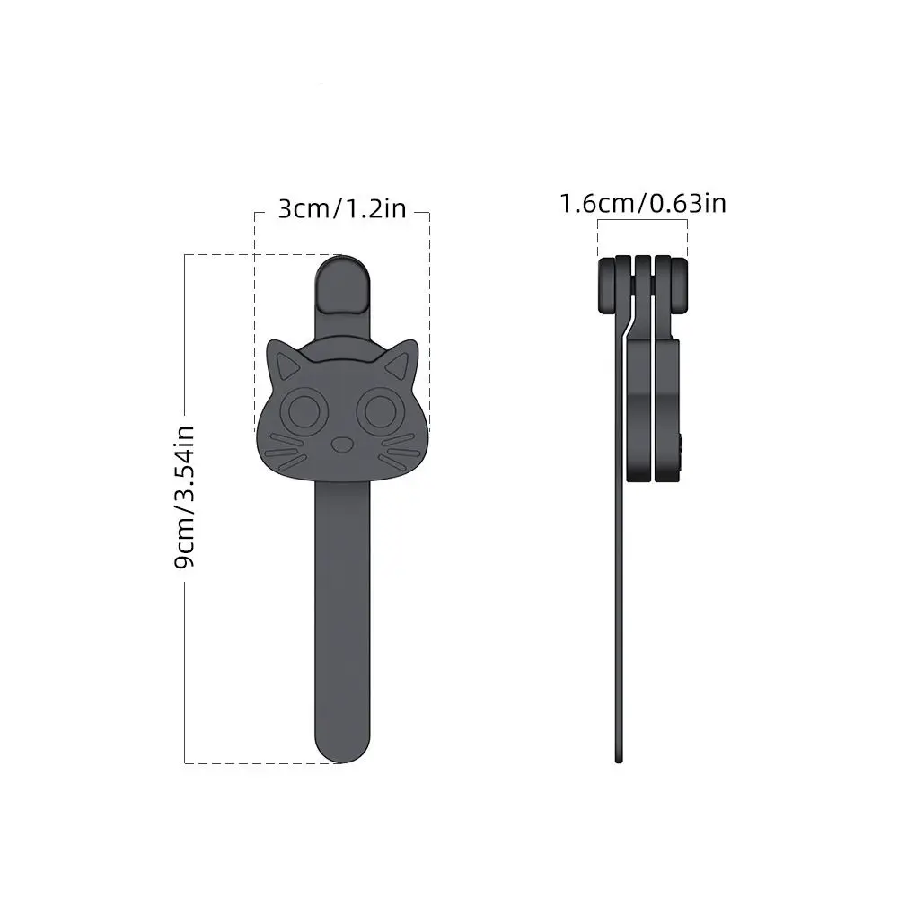 Creative Magnetic Cat Bookmark Silicone Automatic Kitten Bookmark Clip Reading Tool Book Accessories Book Page Marker Clip