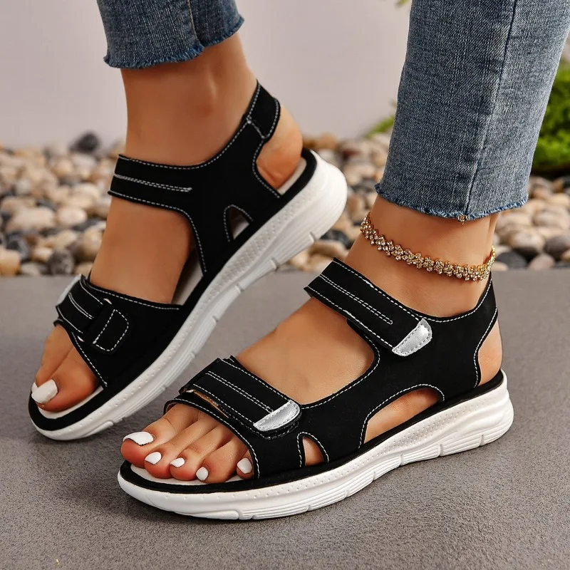 2024 New Elegant Women Sandals Women\'s Sport Style Lightweight Plus Size Slippers Women Sandals Plus Size 43