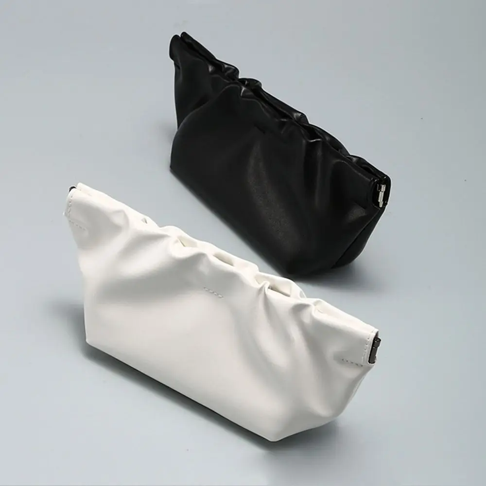 Simple Korean Cloud Glasses Bag Chic Waterproof Glasses Protective Pouch Pu Leather Soft Sunglasses Storage Case Coin Bag