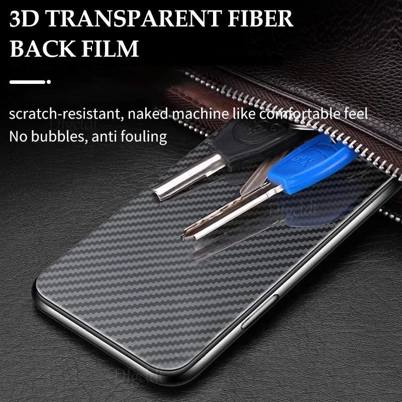 10~20Pcs Back Carbon Fiber Film For Samsung Galaxy S23 S22 S21 Ultra S20 S9 S8 Plus S20FE S10E Note 20 10 9 M21 Screen Protector