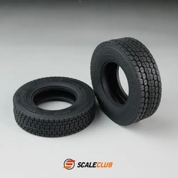 Scaleclub 1/14 pneus de estrada de simulação de caminhão adequados para tamiya lesu para scania man actros volvo peças de carro rc caminhão reboque