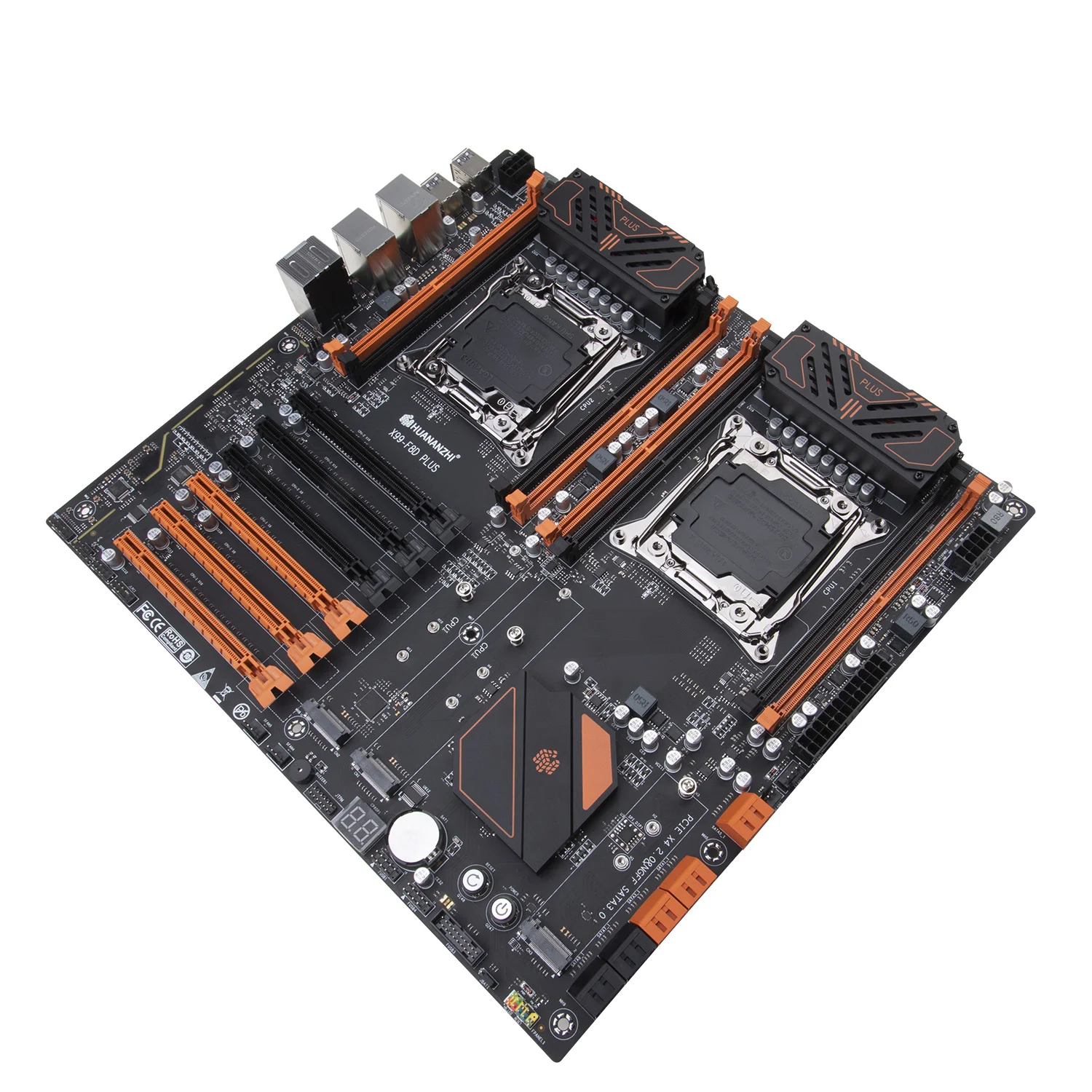 Imagem -05 - Nova Huananzhi X99-f8d Plus Placa-mãe com Pcie M.2 Ssd Slot 10 Sata3.0 Cpu 2*2696 v4 44 Núcleos 8*16g Ddr4 2400mhz Recc Ram