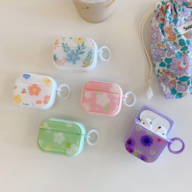 Flower Blooms Case for Apple AirPods 2 3 Generation Cover for AirPods Pro 2nd Gen Shell for Air Pods 3rd Gen Protective