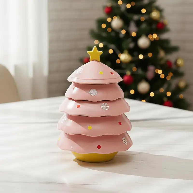 Christmas Tree Dipping Sauce Dish 1Pcs Creative High Beauty Tableware for Home Holiday Gathering Appetizer Snack Serving