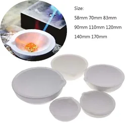 High Temperature Quartz Silica Melting Crucible for Golden Silver Jewelry Tools Equipments