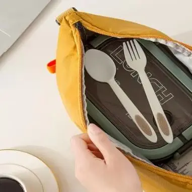 

1pcs Lunch Pack Insulated Bento Bag Aluminium Foil Lunchbox Ice Bag Portable Dinner Picnic Food Storage Simple Handbag