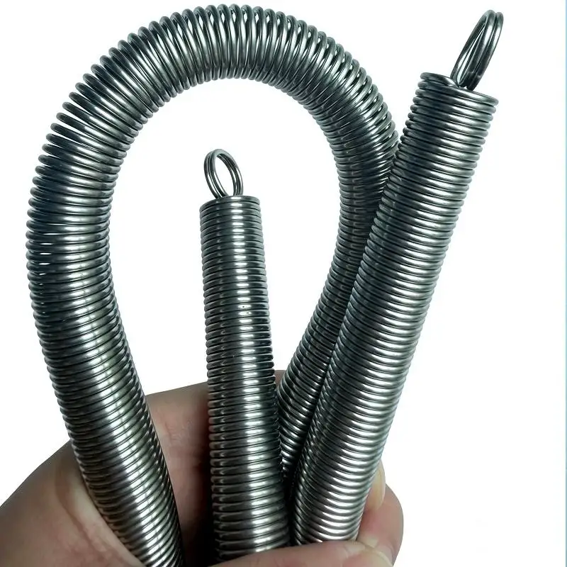 304 Stainless Steel Extension Spring 1.5mm Wire Double Loop Hook Eye 30-1000mm Tension Spring for Gate Door Trampoline Farm Repa