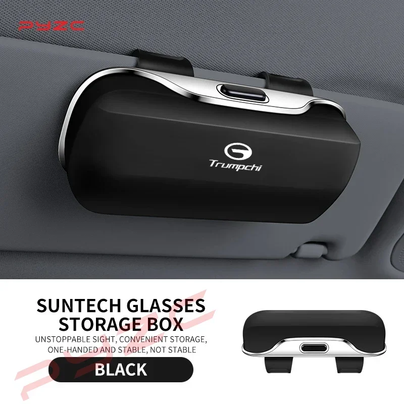 Accessoires pour Gac Trumpchi Gs3 Emzoom Empow Emkoo Gs8 Gs4 Gs6 GA6 GS5 : Boîte de rangement à clip pour lunettes de soleil et lunettes sur pare-soleil de voiture