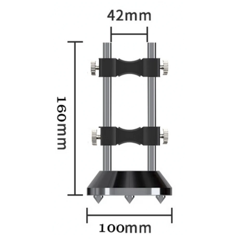 HiFi-Audio-Stromsteckerhalter Kabelstützvorrichtung 304 Edelstahlsäule Stoßdämpfer Kabelhalterung Anti-Schock-Fuß Kabelbasis – Detail 5
