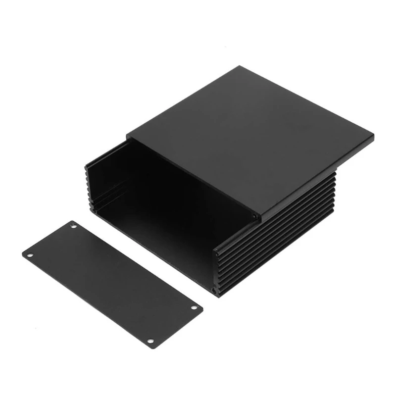 Electronic Project Electronic Box Enclosure Aluminum Case Black Aluminum Box Printed Circuit Board Instrument Box