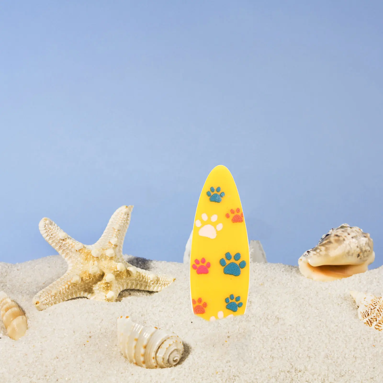 

20pcs Micro Landscape Surfboard Decor Mediterranean Style Resin Craft Beach Theme Desktop Ornament Miniature Model