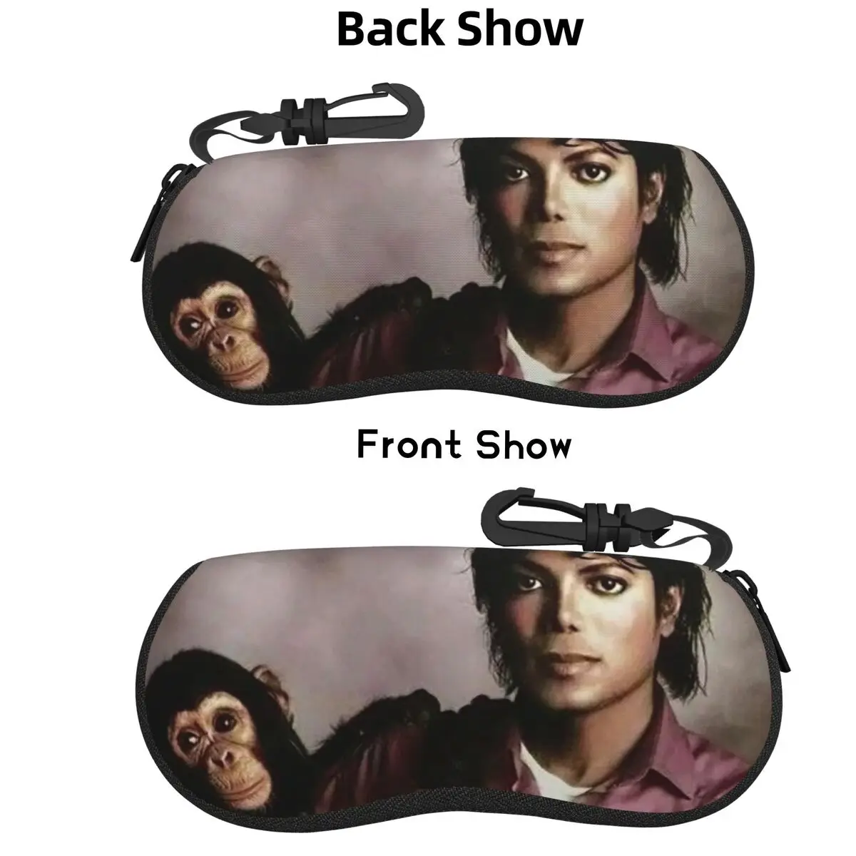 

Michael Jackson Shell Glasses Case Protective Sunglasses Box Women Men Soft Eyeglass Bag Pouch