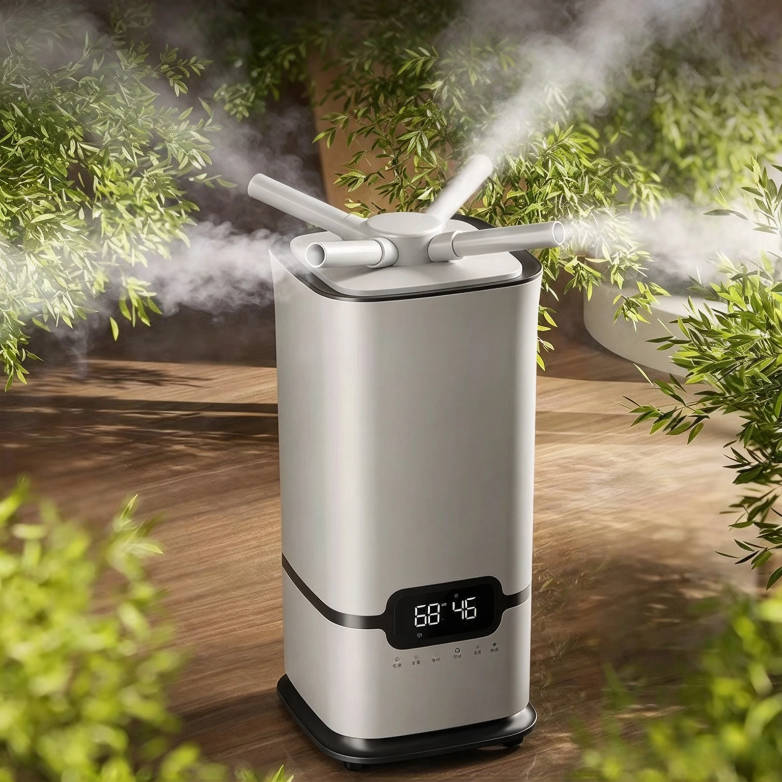 Industrial Intelligent Constant Humidity Fogger Large Mist Top Fill Humidifier For Supermarket Fruit Vegetable Store Home Use