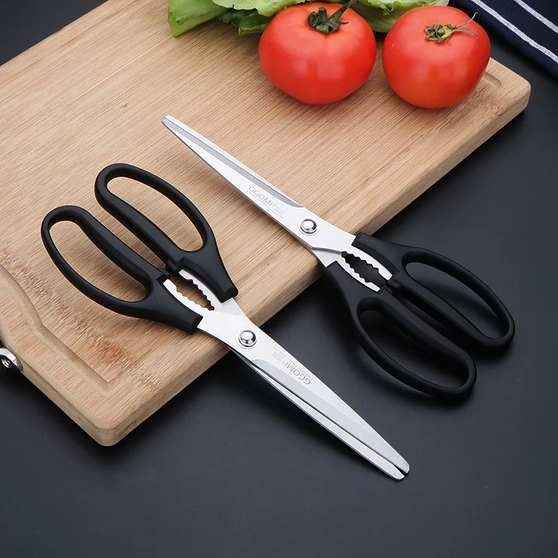 Kitchen Scissors Household Stainless Steel Barbecue Multifunctional Scissors Multipurpose Food Scissors Kitchen Tool