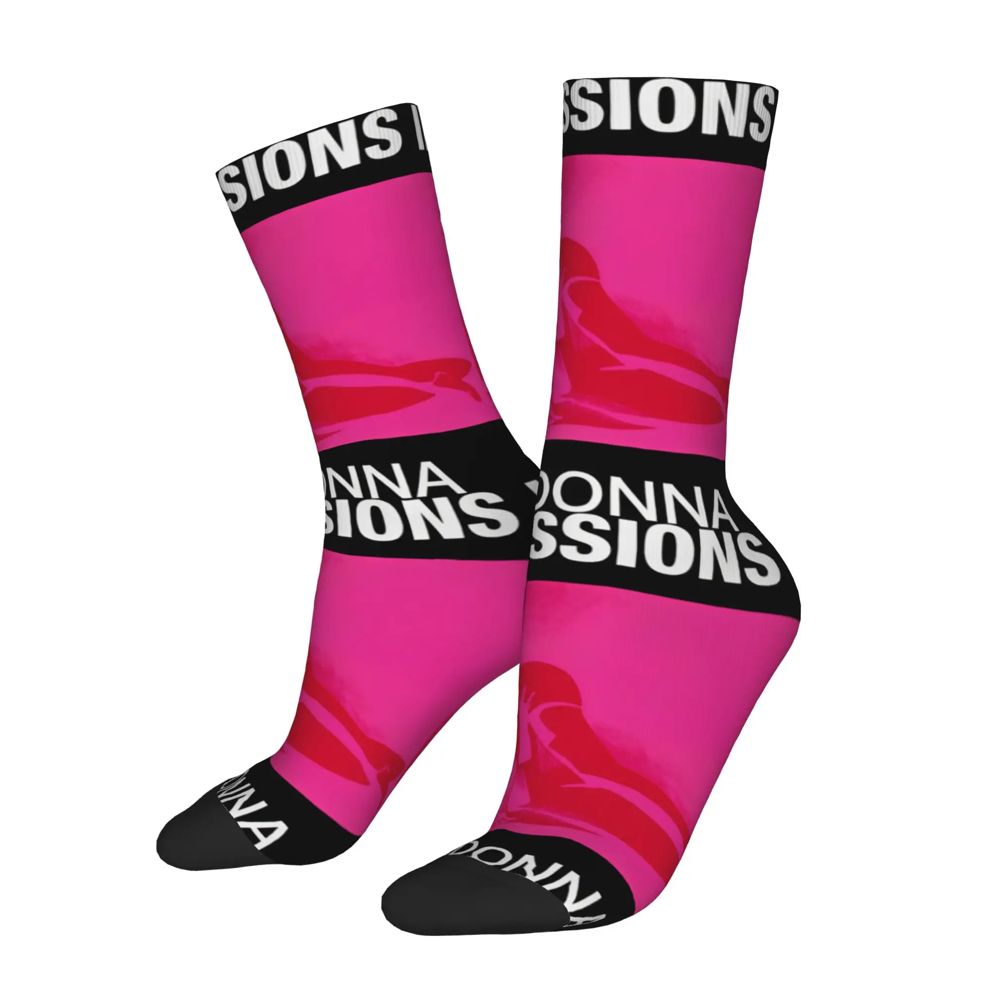 Fashion M-Madonna Confessions II Album Basketball Socks  Polyester Middle Tube Socks for Women Men Sweat Absorbing