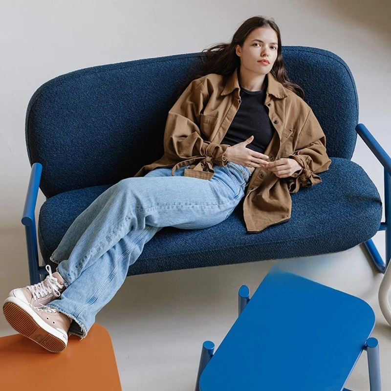 Canapé simple créatif, tissu simple et médiéval, chaise simple