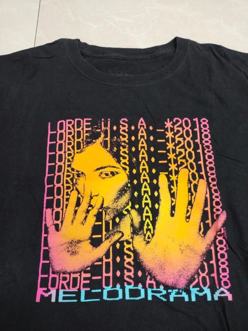 New Popular Lorde Black T-Shirt Cotton Full Size Unisex S-5XL