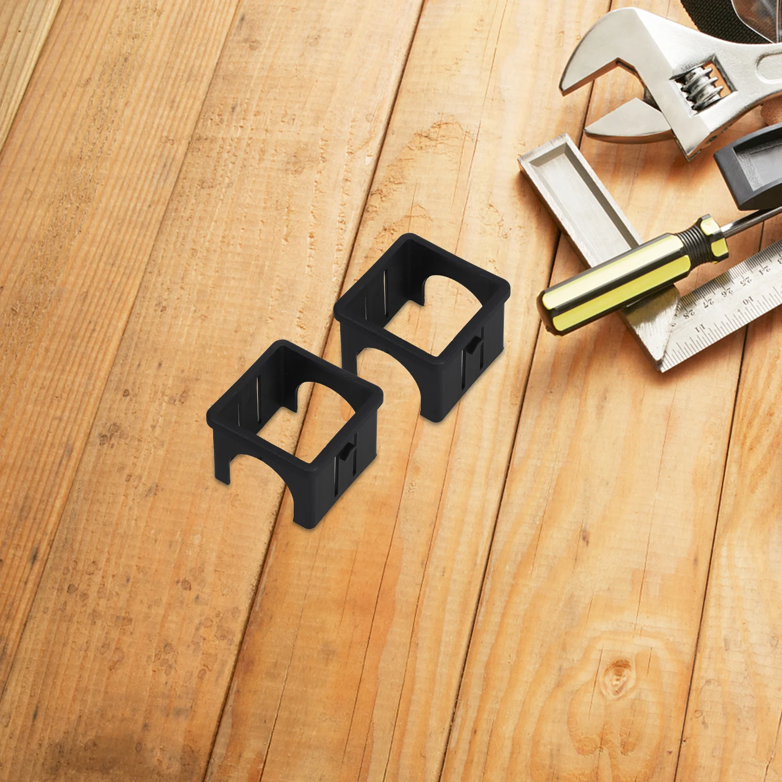 

4Pcs Hollow Square Tube Sleeve Slide Fitness Equipment Inner Adapter for Workout Machines Stability Noise Reduction