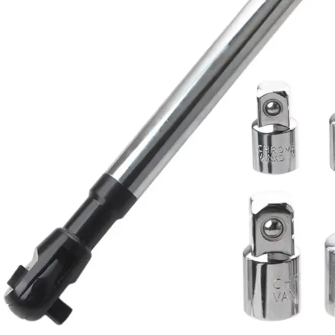 Black Silver Offset Wrench Extension 1/2 Inch Drill Adapter For Car Plumbing Furniture Assembly Tools