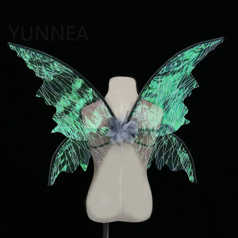 

Festival Party Performance Prop Fairy Bronzing Colorful Butterfly Wings Elf Wings Halloween Decoration Christmas Birthday Decor